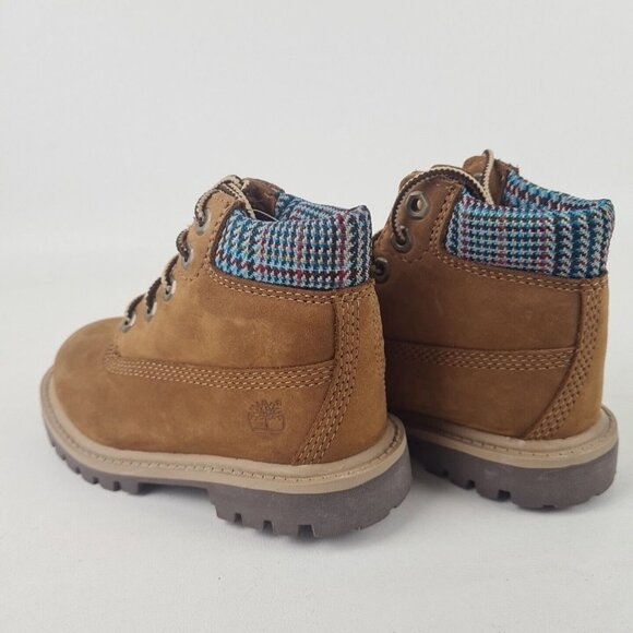 Timberland 6 IN Premium Waterproof Toddler Boots Brown Leather - Picture 8 of 12